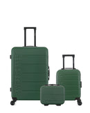 Lot de 3 Valises Rigides Grand Format, Cabine XXS et Vanity AIGLE