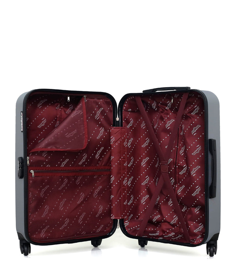 AMERICAN TRAVEL - Lot de 3 - Valises grand format DC, weekend QUEENS et cabine XXS MEMPHIS