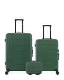 Lot de 3 Valises Rigides Grand Format, Taille Moyenne et Vanity AIGLE