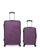 Lot de 2 Valises Rigides Grand Format et Cabine ELEONOR