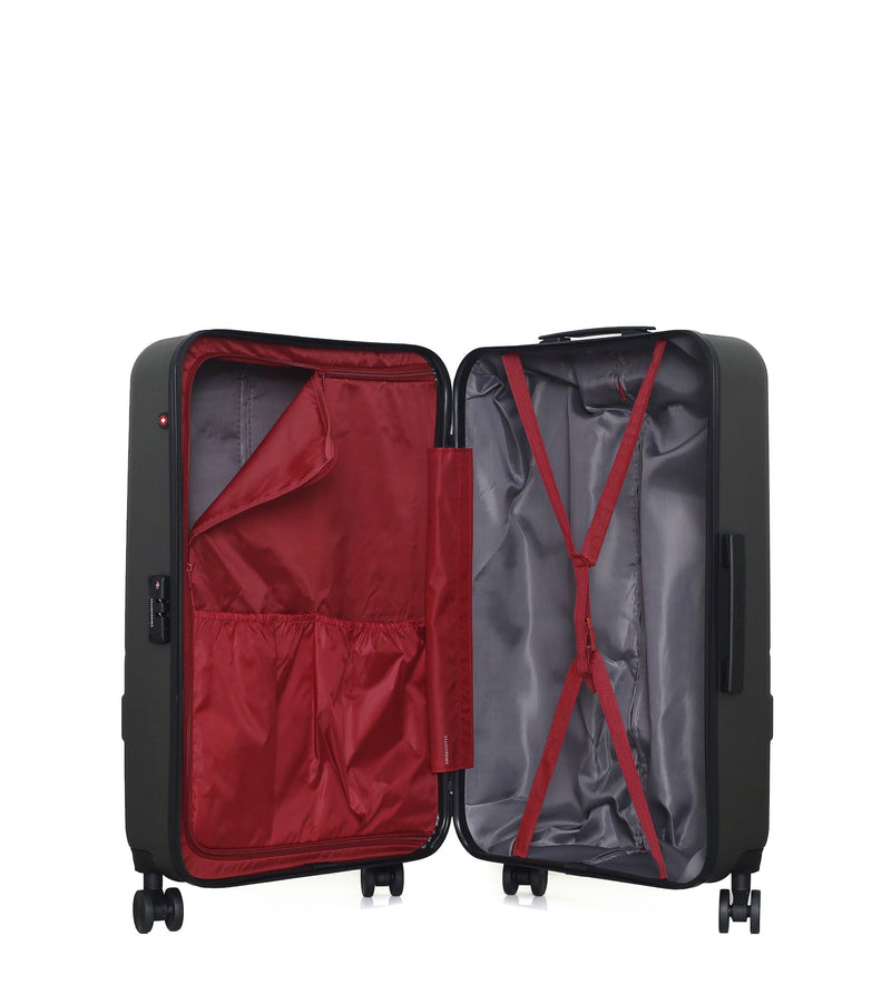 Lot de 3 Valises grand format, valise weekend et valise cabine USTER