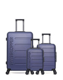 Lot de 3 Valises Rigides Grand Format, Cabine et Cabine XXS AIGLE