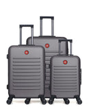 Lot de 3 Valises grand format, valise weekend et valise cabine WIL