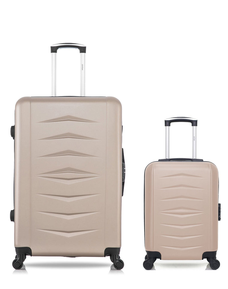 Lot de 2 Valises Rigides Grand Format et Cabine XXS OVIEDO