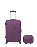 Lot de 2 Valise Taille Moyenne et Vanity Rigide ELEONOR