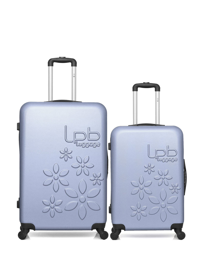 Lot de 2 Valise Grand Format et Valise Taille Moyenne Rigide ELEONOR