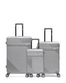 Lot de 3 Valises Rigides Grand Format, Taille Moyenne et Cabine XS WOHLEN