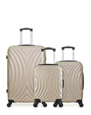 Lot de 3 valises Grand format, cabine et cabine XXS LAGOS