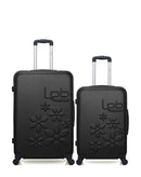 Lot de 2 Valise Grand Format et Valise Taille Moyenne Rigide ELEONOR