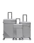 Lot de 3 Valises Rigides Grand Format, Taille Moyenne et Cabine WOHLEN