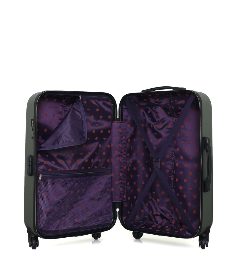 Lot de 2 Valise Taille Moyenne et Vanity Rigide ELEONOR