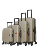 Set de 4 valises rigides grand format, moyenne, cabine et cabine XXS SPIEZ-M