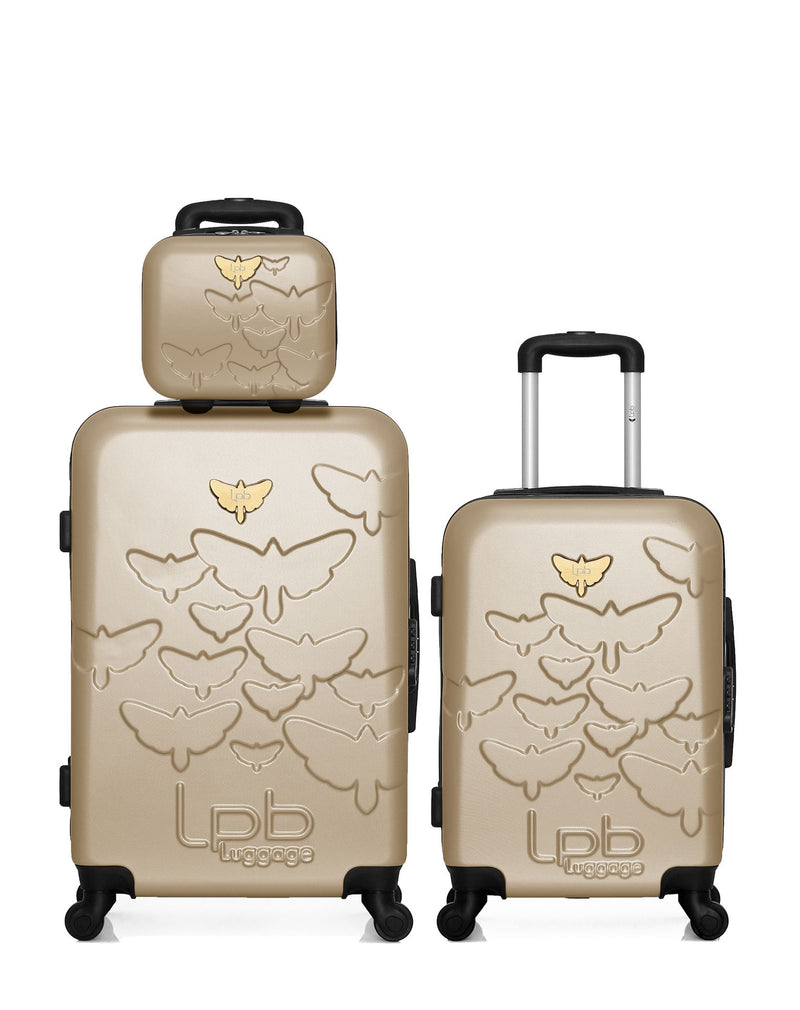 Lot de 3 Valise weekend , valise cabine et vanity AELYS