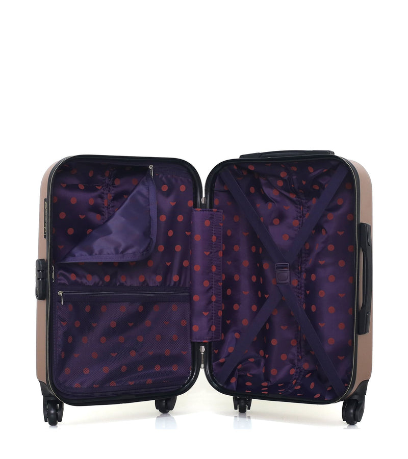 Lot de 2 Valise Cabine et Vanity Rigide ELEONOR