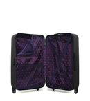 Lot de 2 Valise Grand Format et Valise Taille Moyenne Rigide ELEONOR