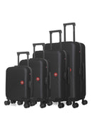 Set de 4 valises rigides grand format, moyenne, cabine et cabine XXS SPIEZ-M