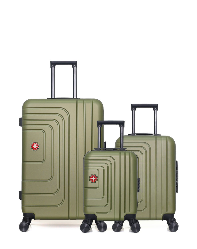 Lot de 3 Valises Rigides Grand Format, Cabine et Cabine XXS RUTI