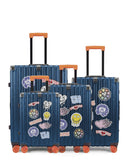 Lot de 4 Valises Rigides Grand Format, Taille Moyenne, Cabine et Cabine XS LUGERS