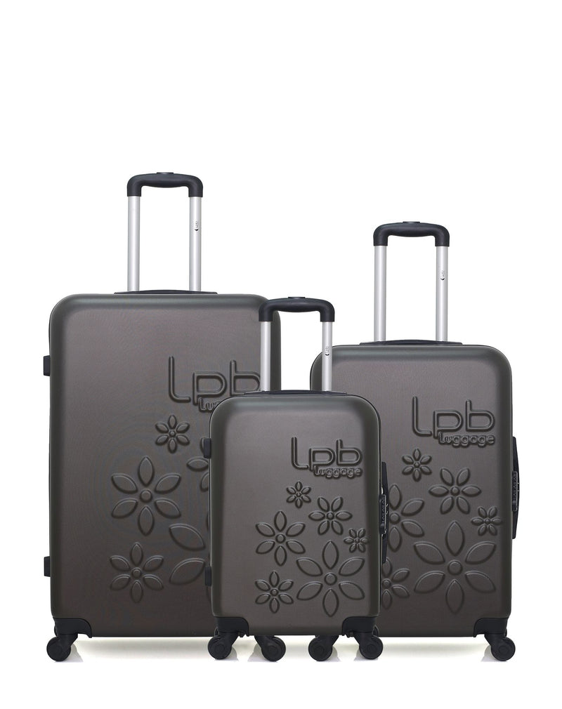 Lot de 3 Valises Rigides Grand Format, Taille Moyenne et Cabine ELEONOR
