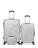 Lot de 3 Valise Grand Format, Taille Moyenne et Vanity Rigide ELEONOR