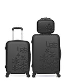 Lot de 3 Valise weekend , valise cabine et vanity ELEONOR