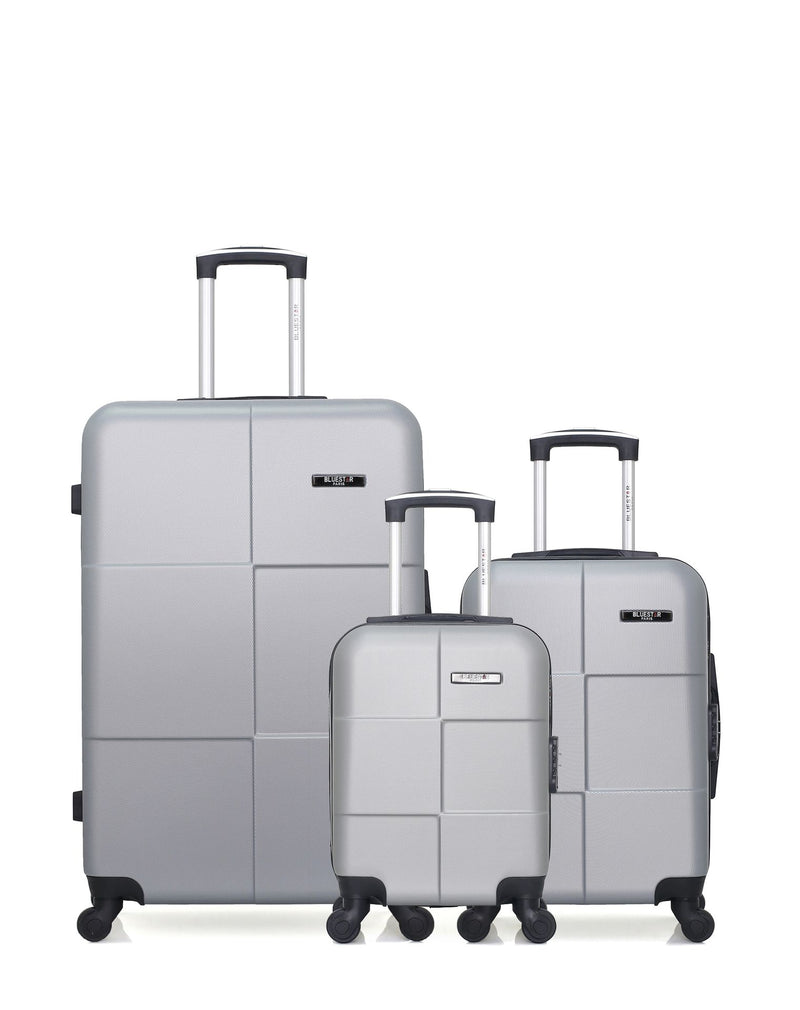 Lot de 3 Valises Rigides Grand Format, Cabine et Cabine XXS MIAMI