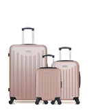 LOT DE 3 - Valises grand format, cabine et cabine XXS BROOKLYN