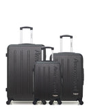 Lot de 3 Valises Rigides Grand Format, Taille Moyenne et Cabine BRONX
