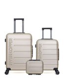 Lot de 3 Valises Rigides Taille Moyenne, Cabine et Vanity AIGLE