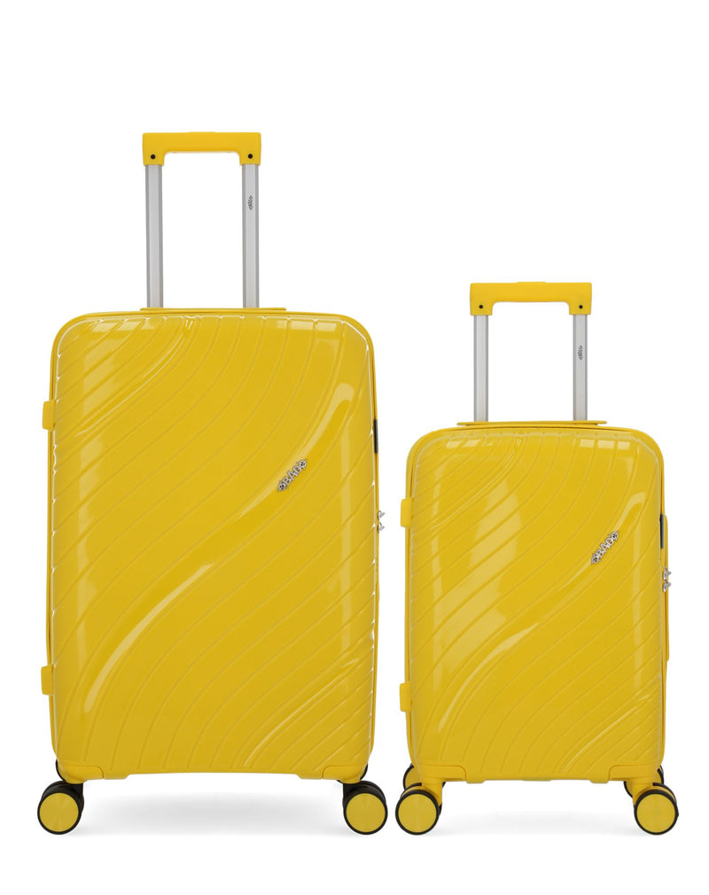 Lot de 2 Valises Rigides Taille Moyenne et Cabine XS LYRA
