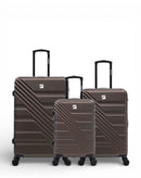 Lot de 3 Valises Rigides Grand Format, Taille Moyenne et Cabine REDWOOD