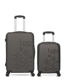 Lot de 2 Valises Rigides Taille Moyenne et Cabine XXS ELEONOR