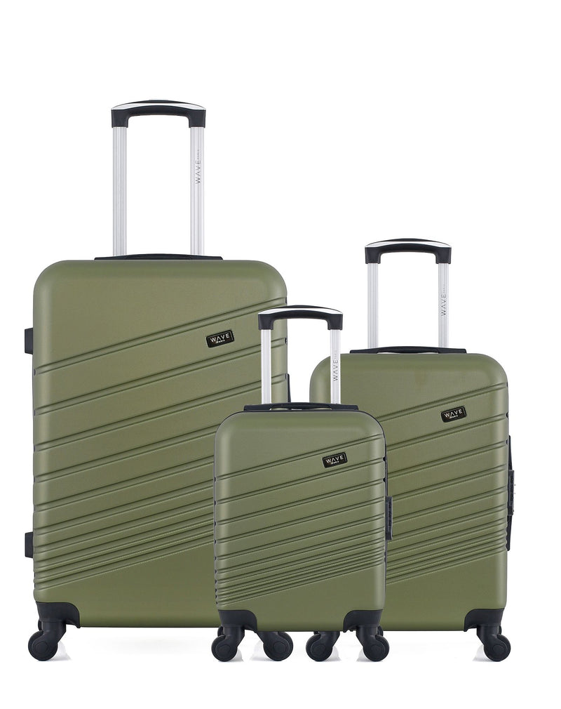 Lot de 3 Valises Rigides Grand Format, Cabine et Cabine XXS TIGRE