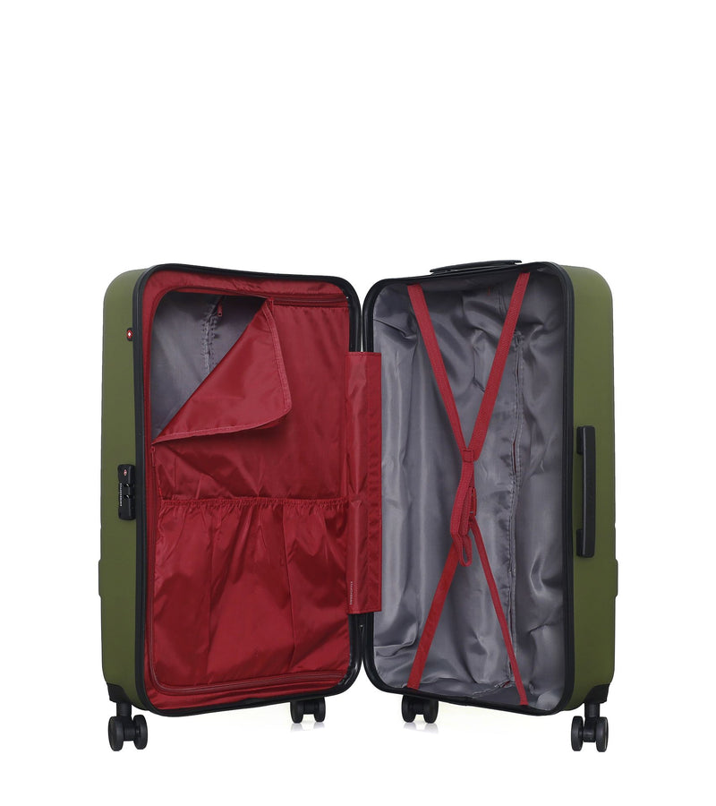 Lot de 3 Valises grand format, valise weekend et valise cabine USTER