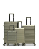 Lot de 4 Valises Rigides Grand Format, Taille Moyenne, Cabine et Cabine XS LUGANO