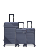 Lot de 3 Valises Rigides Grand Format, Cabine et Cabine XS WOHLEN