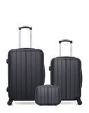 Lot de 3 Valises Rigides Taille Moyenne, Cabine et Vanity NAPOLI
