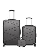 Lot de 3 Valises Rigides Grand Format, Cabine et Vanity AMAZONE
