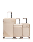 Lot de 3 Valises Rigides Grand Format, Cabine et Cabine XS WOHLEN