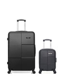 Lot de 2 Valises Rigides Grand Format et Cabine XXS MIAMI