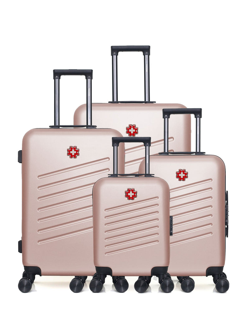 Lot de 4 Valises grand format, valise weekend, valise cabine, valise cabine XXS ZURICH