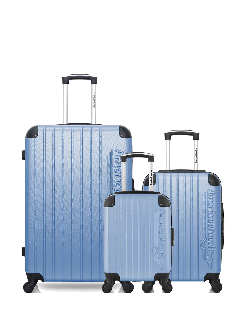 Lot de 3 Valises Rigides Grand Format, Cabine et Cabine XXS BUDAPEST