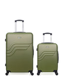 Lot de 2 Valises Rigides Grand Format et Cabine QUEENS