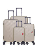 Lot de 4 Valises grand format, valise weekend, valise cabine, valise cabine XXS SPIEZ