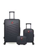 Lot de 3 Valises Rigides Grand Format, Cabine XXS et Vanity ZURICH