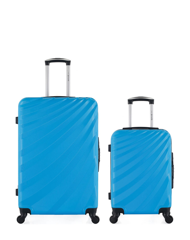 Lot de 2 Valises Rigides Grand Format et Cabine DANUBE