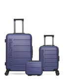 Lot de 3 Valises Rigides Taille Moyenne, Cabine XXS et Vanity AIGLE