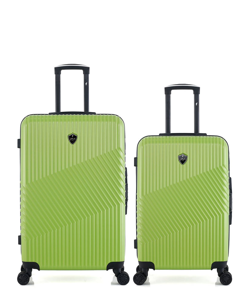 Lot de 2 Valises Rigides Grand Format et Taille Moyenne PETER