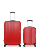 Lot de 2 Valises Rigides Grand Format et Cabine VESUVIO