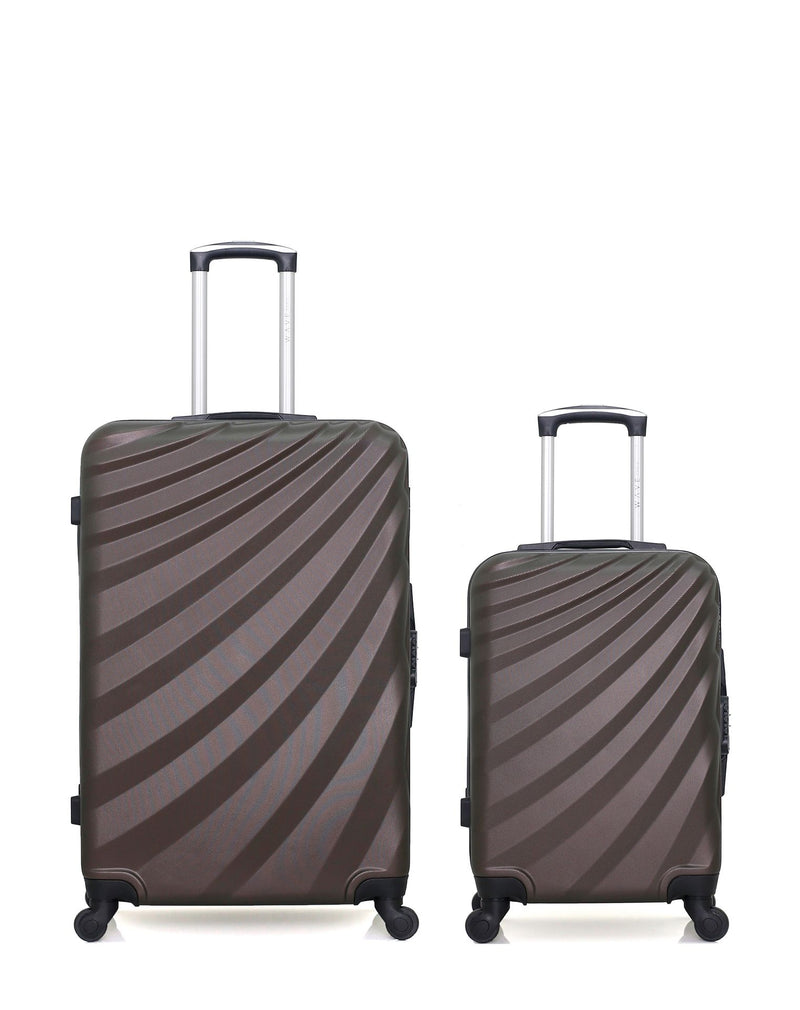 Lot de 2 Valises Rigides Grand Format et Cabine DANUBE